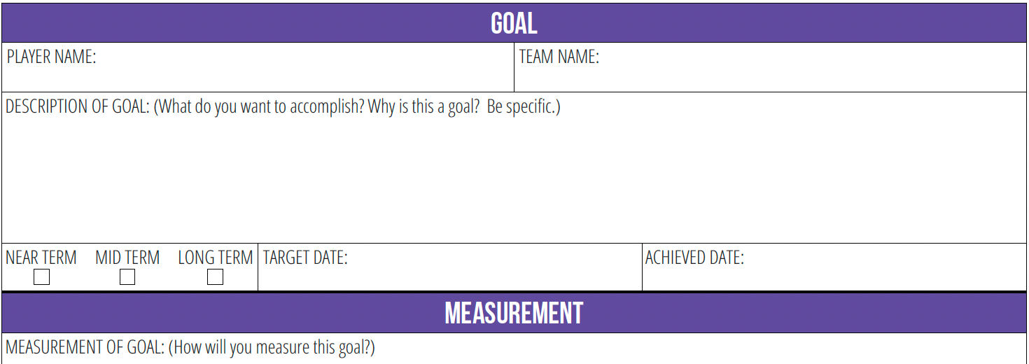 Printable Goal Journal