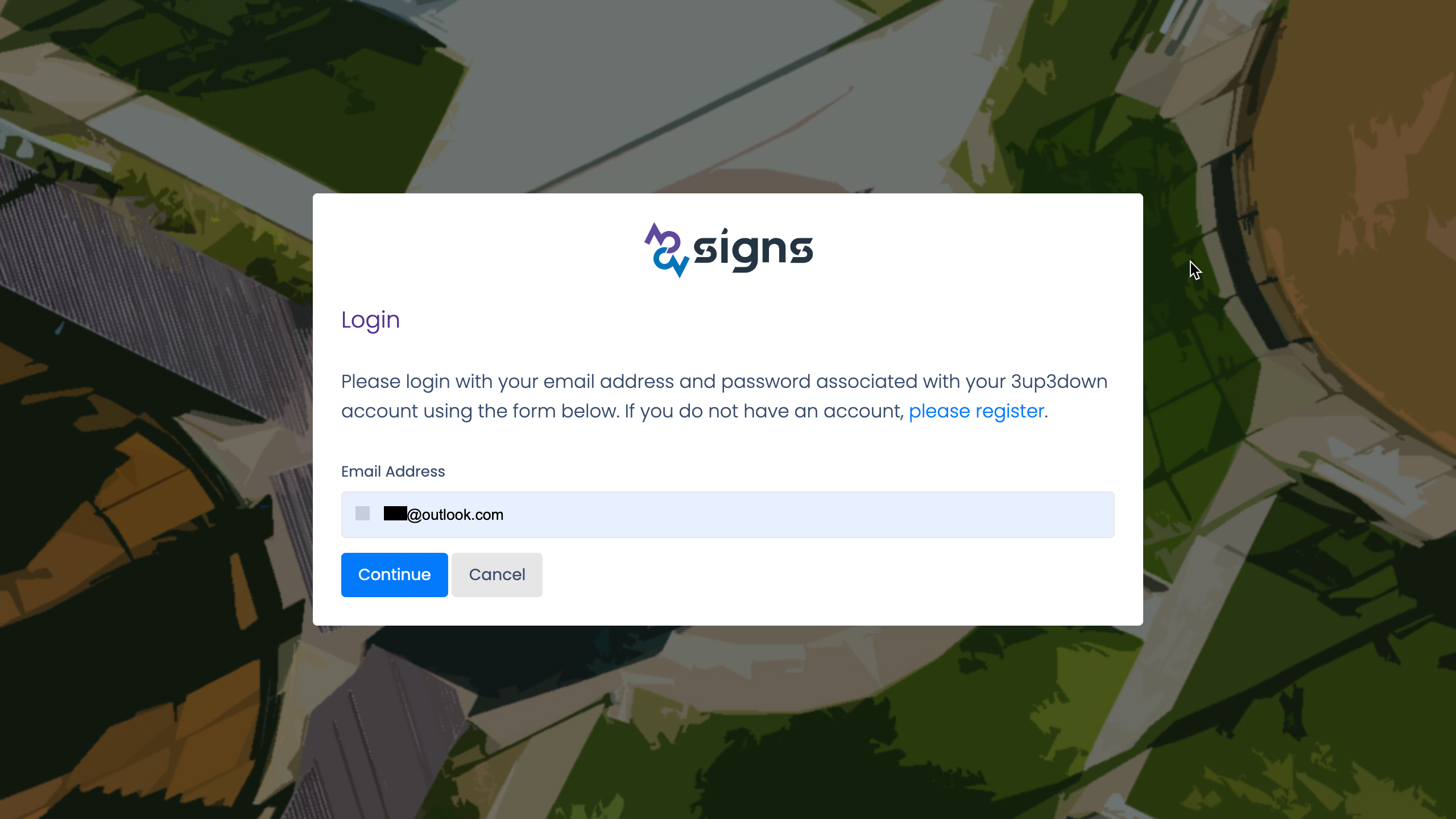 Login form