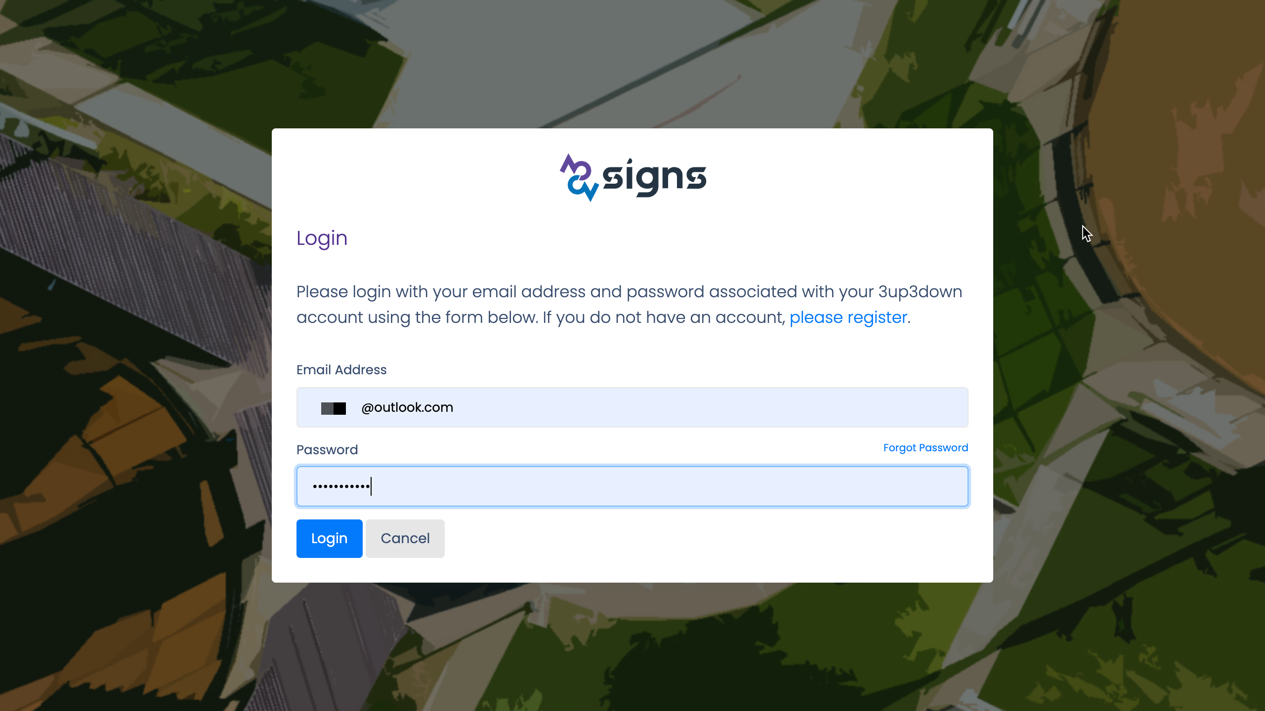 Login form